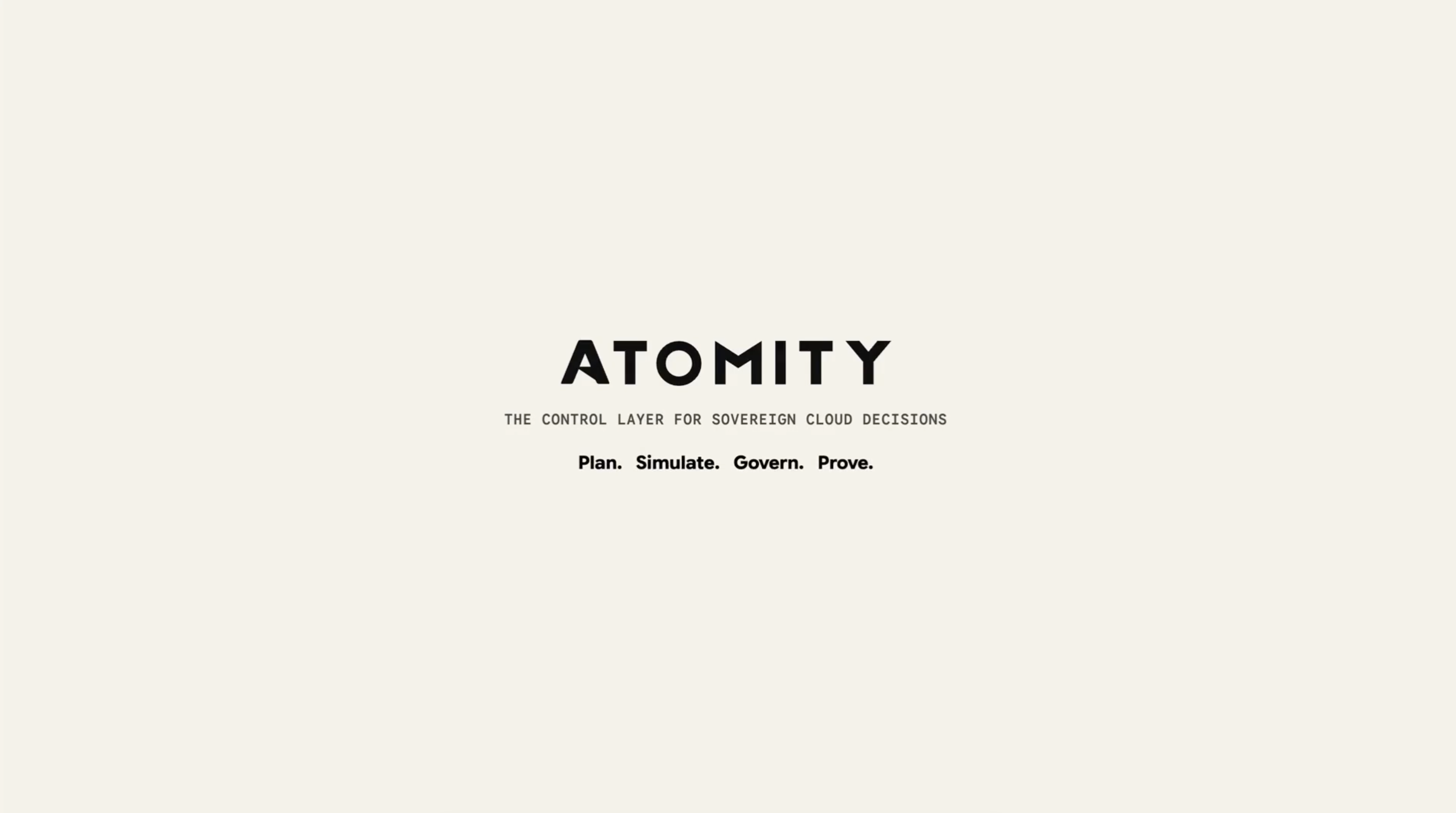 Atomity dashboard scaling the control layer to workload limits in real time