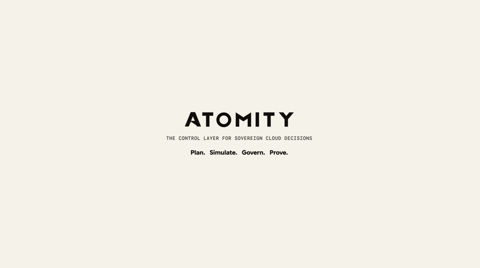 Atomity dashboard scaling the control layer to workload limits in real time